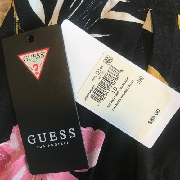 Guess Wide Leg Floral Pants - Picture 5 of 7